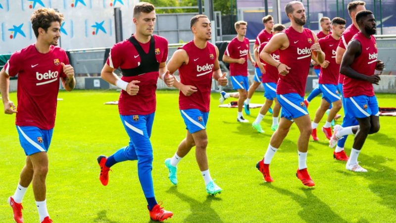 FC Barcelona 'puslespil, der angriber Laporta