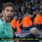 Diego López pidió quitar un distintivo del Barça en el estadio del Espanyol
