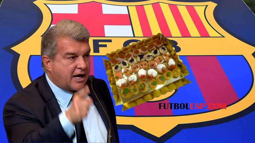 La situación del Barça y Xavi vuelven loco a Laporta que lanza una bandeja de canapés