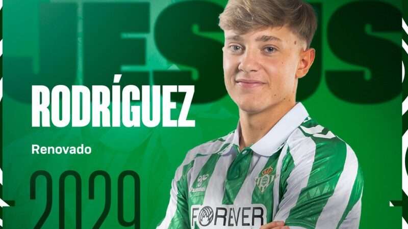 El Betis blinda a Jesús Rodríguez con una cláusula millonaria hasta 2029